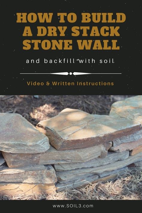 Garden Rock Wall Ideas, Stacking Rocks Landscaping, Stacking Stones Landscaping, Stacked Stone Garden Wall, Stacked Rocks Landscaping, Slate Rock Landscaping, Tudor Backyard, Soil Video, Stone Landscaping Ideas