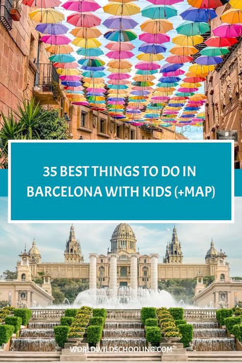 35 Best Things to Do in Barcelona with Kids (+Map) Barcelona Family Trip, Europe Interrail, Barcelona With Kids, What To Do In Barcelona, European Cruise, Moving To Barcelona, Travel Barcelona, Italian Trip, Europe 2024