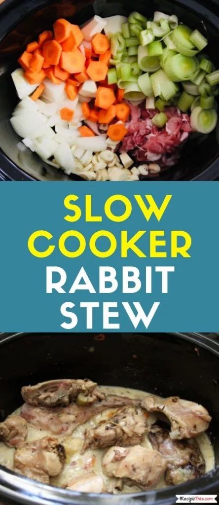 Crockpot Rabbit Recipe, Slow Cooker Rabbit, Rabbit Stew Recipe, Easy Rabbit Recipe, How To Cook Rabbit, Crock Recipes, Slow Cooker Venison, Rabbit Stew, Rabbit Dishes