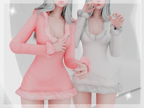 - Polar winter dress - | Babyetears Babyetears Sims 4 Patreon, Sims 4 Winter Dress, Sims4 Winter Cc, Ts4 Winter Clothes, Winter Clothes Cc Sims 4, Sims4 Cc Winter Clothes, Sims Winter Clothes, Sims 4 Cute Cc Clothing, Sims 4 Cc Winter Clothes Patreon