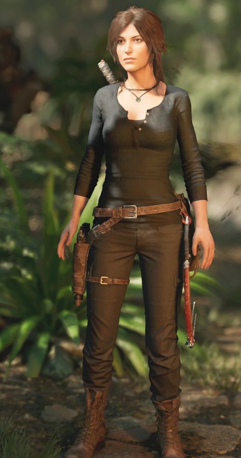 Lara Croft Game Outfits, Lara Croft Tomb Raider Game, Lara Croft Fashion, Lara Croft Outfit Game, Lara Croft Style, Lara Croft Outfit Inspired, The 100 Outfits, Lara Croft Aesthetic, Lara Croft Outfit