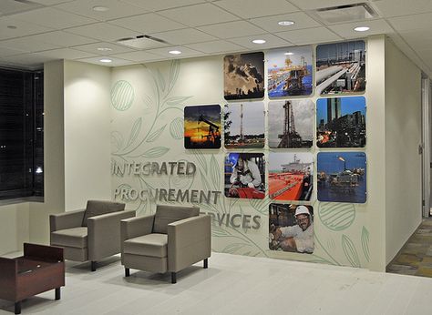 Corporate Interiors by Saifee Signs and Graphics Office Wall Graphics, Lobby Ideas, Interior Window Trim, Office Wall Design, Interior Artwork, Office Artwork, Corporate Office Design, Corporate Interiors, Clinic Design