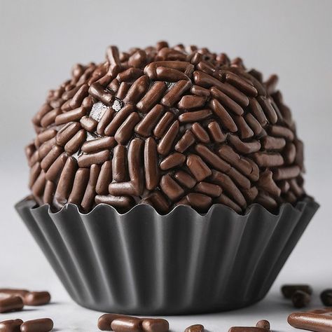 Brazilian Brigadeiro Recipe for Dessert - Instacart Brazilian Brigadeiro, Brigadeiro Recipe, Brazilian Desserts, Chocolate Sprinkles, Love Is Sweet, Oreo, Dog Food Recipes, Food Photography, Cake Decorating