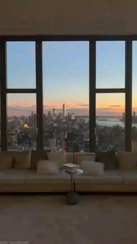 Apartment Views, Nyc Dream, City View Apartment, New York Penthouse, Apartment View, High Rise Apartments, Apartment Goals, Nyc Life, New York Life