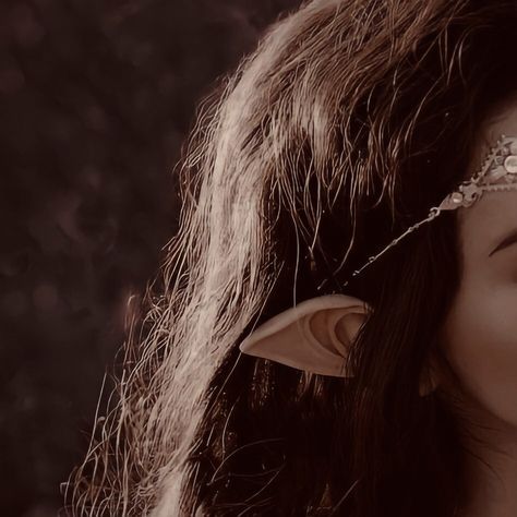 Fae Ears Aesthetic, Elf Aethestic, Elf Ears Aesthetic, Long Elf Ears Aesthetic, Purple Elf Aesthetic, Brown Elf Ears, Maleficent Oc, Fae Ears, Aesthetic Elf