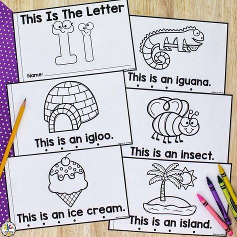 Letter Ii Activities For Preschoolers, Letter S Books For Preschool, Letter I Activity For Preschoolers, Letter I For Preschoolers, Letter I Preschool Crafts, Preschool Letter I Activities, Letter I Activities For Kindergarten, Letter I Preschool Activities, Letter I Books For Preschool