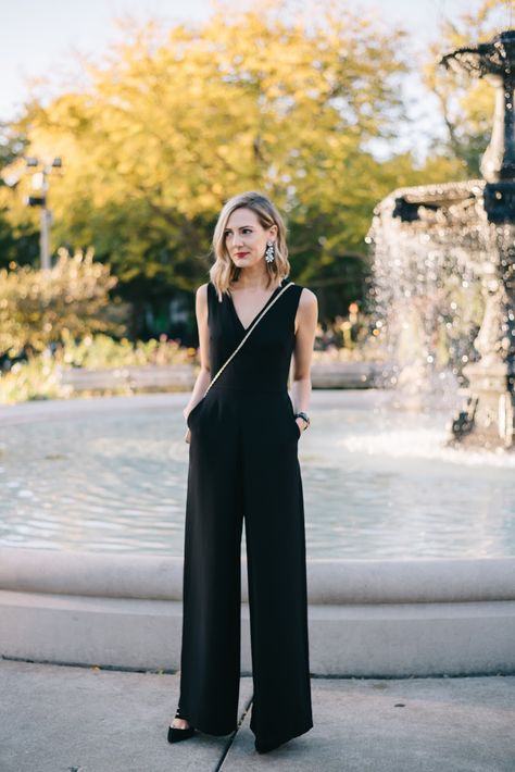 Formal Black Jumpsuit (See Jane Wear) via See Jane / @seeannajane Black Jumpsuit Outfit Formal, Black Jumpsuit Formal, Black Jumpsuit Casual, Black Tie Jumpsuit, Jumpsuit Formal Wedding, Dressy Jumpsuit Outfit, Red Jumpsuits Outfit, Formal Black Jumpsuit, Blue Jumpsuits Outfit