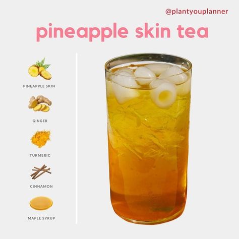 Pineapple And Turmeric Juice, Pineapple Infused Water Recipes, Pineapple Morning Drink, Pineapple Rind Tea Recipe, Pineapple Skin Tea Recipe, Pineapple Skin Drink, Pineapple Skin Tea Benefits, Pineapple Drinks Healthy, Pineapple Tea Benefits