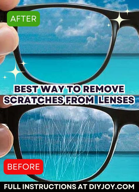 How To Remove Scratches From Eye Glasses, How To Remove Scratches From Glasses, Fix Scratched Glasses, Cleaning Eye Glasses, Scratched Glasses, Glasses Cleaner, Eyeglass Cleaner, Sunday Images, House Hacks