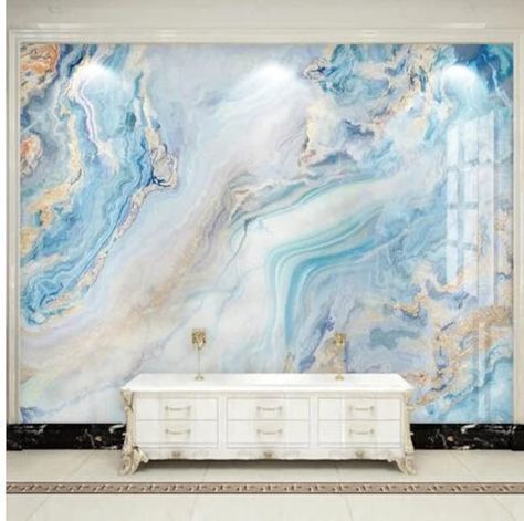 Wall Dimension, Wallpaper For Home Wall, Gold Marble Wallpaper, Blue Marble Wallpaper, Sand Textures, Wall Art Lighting, Marble Wallpaper, Marble Wall, Stunning Wallpapers