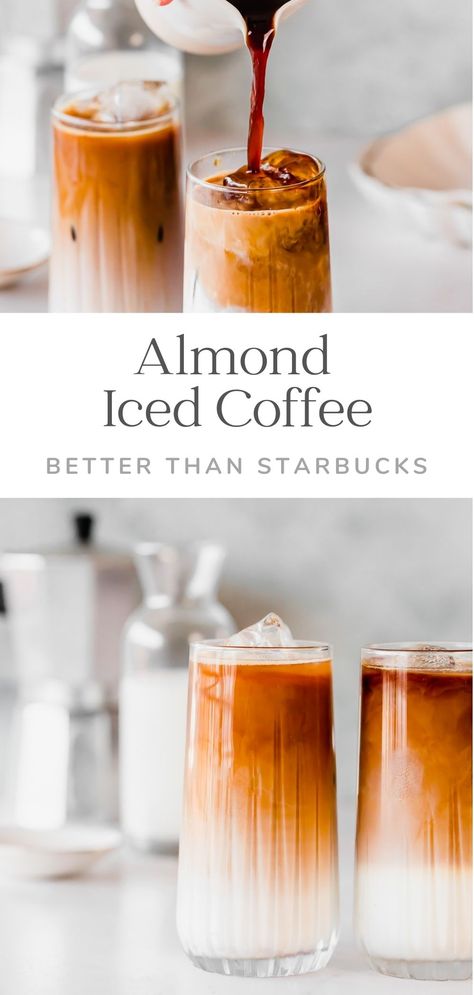 Coffee Recipes With Almond Milk, Vegan Iced Coffee Recipes, Almond Milk Cold Foam Recipe, Almond Milk Iced Coffee Recipe, Oat Milk Iced Coffee Recipe, Almond Milk Iced Coffee, Almond Milk Coffee Recipes, Oat Milk Iced Coffee, Sugar Free Iced Coffee