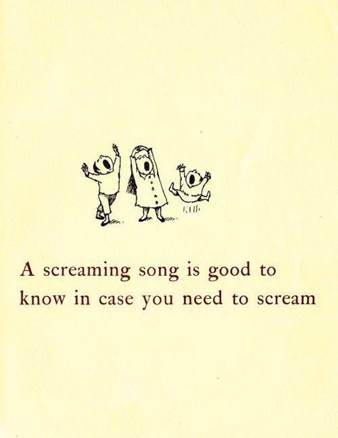 A screaming song Maurice Sendak, Good To Know, Children's Book Illustration, Book Illustration, Pretty Words, Make Me Happy, The Words, Open House, Scream