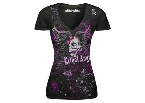 Sinful Clothing, Girl Skull, Angel Outfit, Biker Outfit, Skull Clothing, Motorcycle Outfit, Goth Outfits, Women Girl, Womens Tees