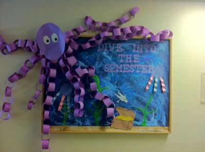 Bulletin Board Hacks to Save Your Sanity...cute octopus!