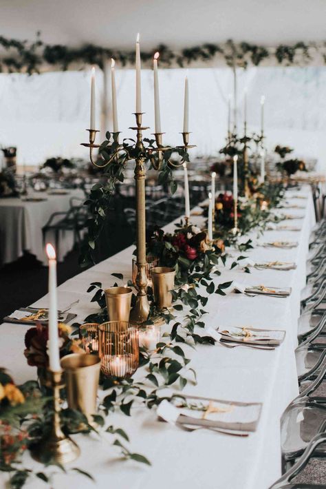 Fall Engagement Parties, Fall Ceremony, Fall Wedding Tables, Tall Wedding Centerpieces, Fall Wedding Centerpieces, Wedding Decor Inspiration, Elegant Fall, Fall Wedding Decorations, Wedding Inspiration Fall