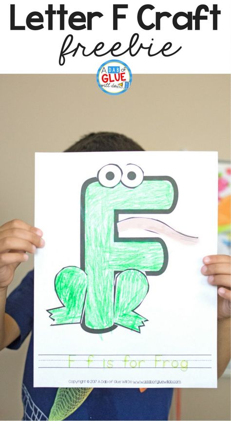 F Is For Frog, F Craft, Letter Q Crafts, Letter H Crafts, Letter F Craft, Alphabet Project, Name Activities Preschool, Craft Letters, Animal Alphabet Letters