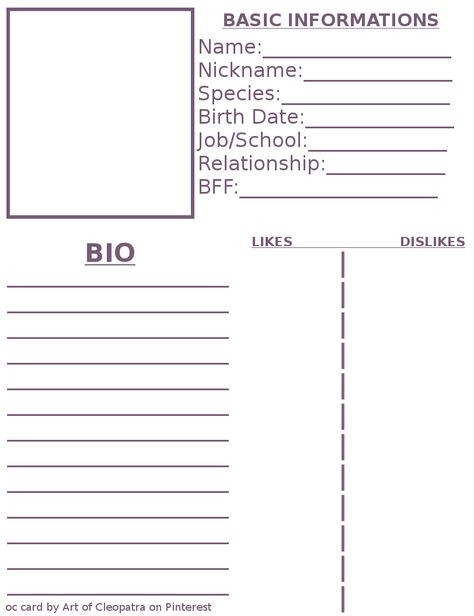 Oc Introduction Template, Character Information Template, Character Information Sheet, Character Introduction Template, Character Introduction Design, Oc Introduction Sheet, Oc Info Sheet, Original Character Sheet, Oc Information Sheet