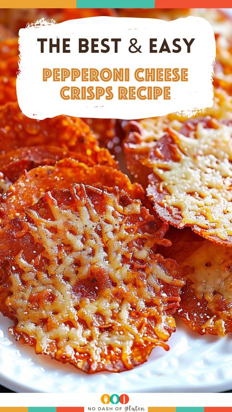 Easy Pepperoni Cheese Crisps Recipe Pepperoni Cheddar Cheese Crisps, Sliced Pepperoni Recipes, Travel Snack Recipes, What To Do With Pepperoni, Pepperoni Cream Cheese Rolls, Pepperoni And Cheese Crisps, Pepperoni Appetizers Appetizer Ideas, Cheese Crisps Recipe, Pepperoni Cheese Crisps