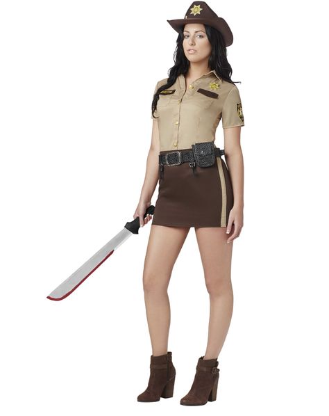 Walking Dead Sassy Rick Grimes Womens Costume – Spirit Halloween Zombie Hunter Costume, Rick Grimes Costume, Walking Dead Costumes, Sheriff Costume, Hunter Costume, Zombie Hunter, Zombie Costume, Tough Girl, Costume Store