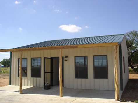 Cabins Plans, Metal Buildings With Living Quarters, Hunters Cabin, Metal Shop Building, Building A Small House, Metal Building Kits, Steel Building Homes, Metal Barn Homes, Metal Building Home