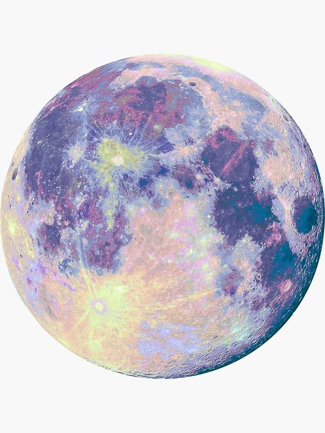 Luna de MartaOlgaKlara Moon Home Decor, Moon Art Print, Moon Wall Art, Tumblr Stickers, Moon Wall, Pastel Purple, Snail Mail, Moon Art, Flight Attendant