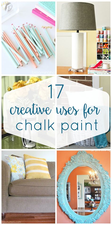 So many great ideas of ways to use up leftover chalk paint or to get comfortable using it! These non-furniture chalk paint projects will get you inspired to get painting! Chalk Paint Furniture Diy, Chalk Paint Colors, Chalk Paint Projects, Diy Chalk Paint, Paint Projects, Chalk Paint Furniture, Paint Furniture, Annie Sloan, Great Ideas