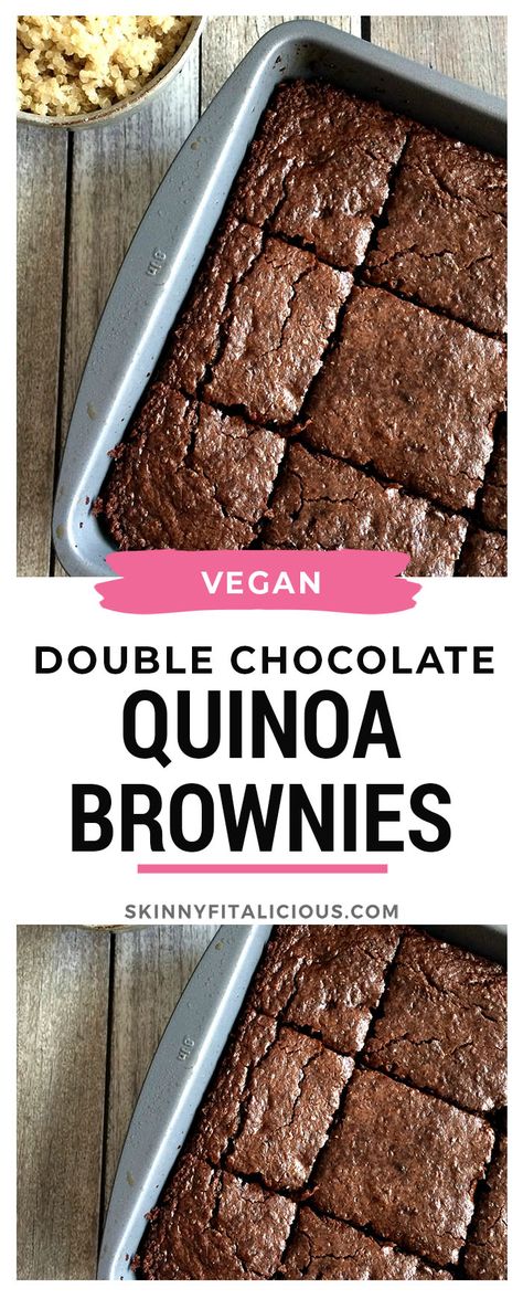 Brownies Dairy Free, Quinoa Dessert Recipes, Quinoa Brownies, Quinoa Chocolate Cake, Quinoa Desserts, Quinoa Chocolate, Chocolate Quinoa, Quinoa Cake, Healthy Quinoa