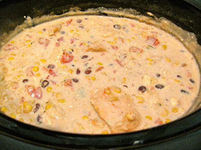 So, I won a chili cookoff at work last week, and people are clamoring for the recipe. I based it off a recipe I found online but have made a couple of tweaks to it to make it sing. It's like a runn... Rita Recipe, Chicken Chile, Can Corn, Cream Cheese Chicken Chili, Can Black Beans, Rotel Tomatoes, Crock Pot Recipes, Cheese Chicken, Ranch Dressing Mix