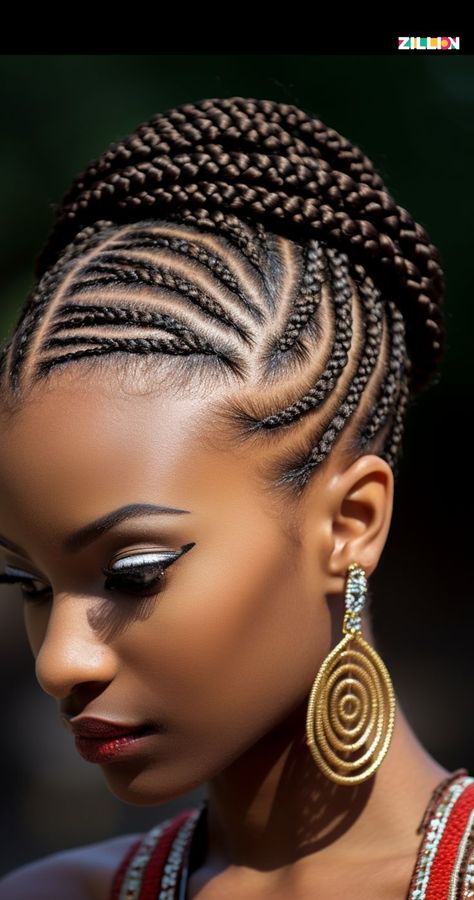 #CurlyhairstylesforBlackWoman‍ #CoilyhairstylesforBlackWoman #WavyhairforBlackWoman #4bcurlsforBlackWoman #ProtectivehairstylesforBlackWoman #Bald/shavenhairstylesforBlackWoman #StraighthairstylesforBlackWoman #haircutsforthinfinehairforBlackWoman ‍ African Hair Styles For Women Africa, Africa Hairstyles For Women, Afro Cornrow Hairstyles, Braided Cornrow Hairstyles With Beads, African Braids Hairstyles 2024, All Back Cornrows Hairstyles Braids, Black Hair Braids Styles, African Braids Hairstyles Cornrows, Braided Cornrow Hairstyles Updo