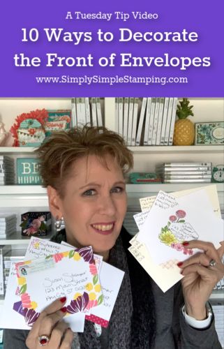 Simply Simple Stamping, Hand Lettering Envelopes, Mail Art Envelopes, Decorated Envelopes, Card Making Videos, Card Making Tips, Envelope Art, Card Making Supplies, Making Greeting Cards