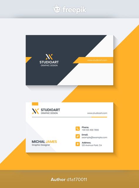 Business Card Design Front Only, Design For Business Cards, Company Visiting Cards Design, Bussniss Card Design, Visiting Card For Graphic Designer, Elegant Name Card, Corporate Visiting Cards Design, Corporate Name Card, Modern Visiting Card Design