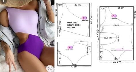 Swimwear Sewing Patterns, Sewing Swimwear, Moda Academia, Swimwear Pattern, Sewing Clothes Women, Diy Vetement, Swimsuit Pattern, Couture Sewing Techniques, Diy Fashion Clothing