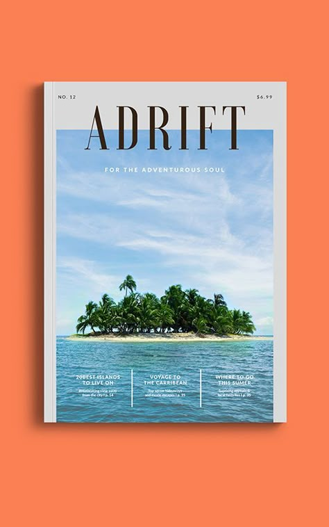 Classic Magazine Design, Magazine Book Cover Design, Magazine Back Cover Layout, Magazine Header Design, Outdoor Magazine Cover, Publication Design Cover, Cover Magazine Design Inspiration, Travel Magazine Cover Design, Travel Book Cover Design