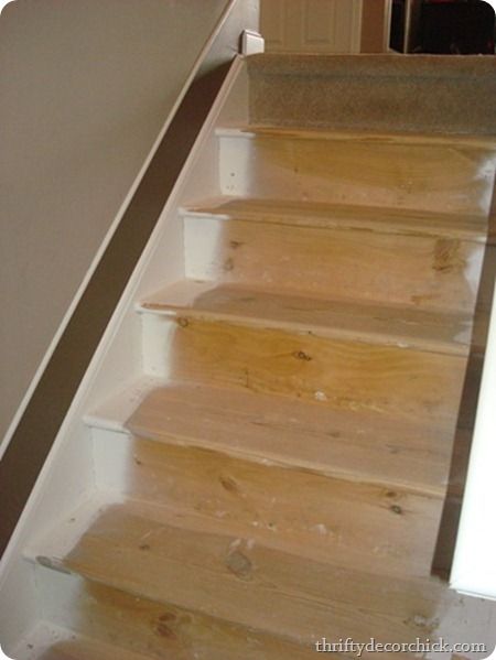 taking carpet off stairs Carpet Off Stairs, Stained Wood Stairs, Carpeted Steps, Removing Carpet From Stairs, Stairway Carpet, Stair Makeover, White Stairs, Hardwood Stairs, Removing Carpet