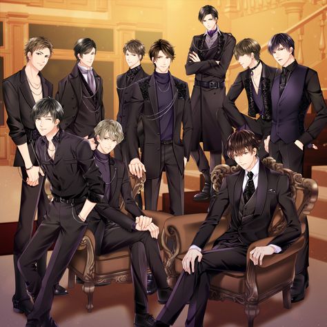 Group Of Anime Guys, Anime Group Of Friends, Mafia Anime, Brothers Art, Anime Gangster, Anime Group, Anime Villians, Dark Anime Guys, Anime Guys Shirtless