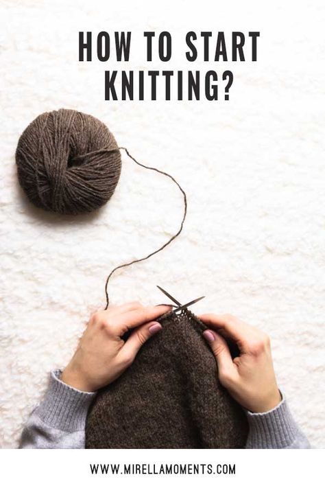 Want to learn to knit but don't know where to start? For a beginner, knitting may seem confusing and difficult at first, but anyone can learn to knit. I have prepared a guide with useful information for new knitters, so keep reading to find out, where to begin if you want to learn to knit! #howtostartknitting #knittingforbeginners #howtolearntoknit #beginnerknitter Beginning Knitting Projects, Knitting 101, Intermediate Knitting Patterns, Advanced Knitting, Learn To Knit, Cable Knitting Patterns, Beginner Knitting, Knitting Help, Knitting Patterns Free Beginner