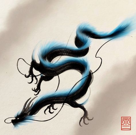 Ember Tattoo, Dragon Koi Tattoo Design, Blue Dragon Tattoo, Dragon Tattoo Drawing, Red Dragon Tattoo, Small Dragon Tattoos, Dragon Tattoo Art, Japanese Dragon Tattoos, Tattoo Fails