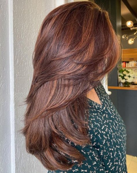 Layer Ideas For Medium Hair, Hairstyle Ideas For Long Hair, Neck Length Hair, Layered Thick Hair, Ideas For Long Hair, Layered Haircuts For Women, Golden Highlights, Hair Tint, Medium Layered Haircuts