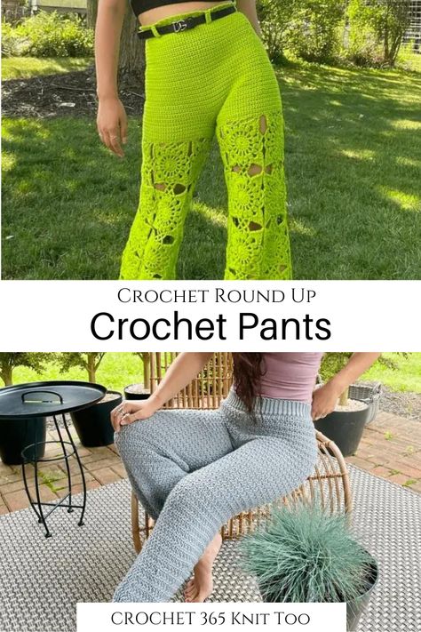 Crochet Pants Free Pattern Women, Free Crochet Pants Pattern, Crochet Bottoms Pattern Free, Crochet Pants Suit, Crocheted Pants, Crochet Lace Pants, Crochet Wrap Pants Pattern Free, Crochet Patterns Pants, Crochet Summer Pants