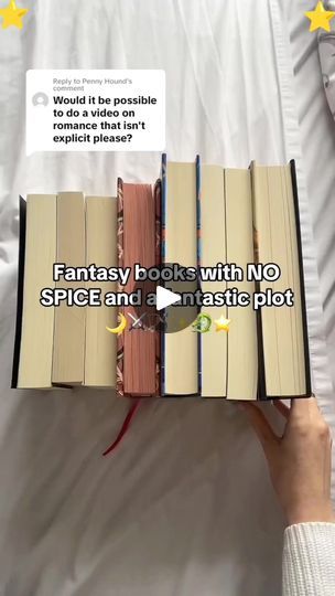 53K views · 1K reactions | Fantasy books with no spice and a fantastic plot🗡️🌙⭐ || #bookaholic #bookshelf #fantasybooks #booklover #bookrecommendations #booklovers #booksbooksbooks #bookclub #books #BookNow #BookWorm | Vince Ebooks | Jennah Bell · House On Little Green Books To Read No Spice, Fantasy Books No Spice, Fantasy Books With No Spice, No Spice Book Recommendations, Romance Books With No Spice, Fantasy Books With Spice, No Spice Romance Books, Books With No Spice, Ya Fantasy Books