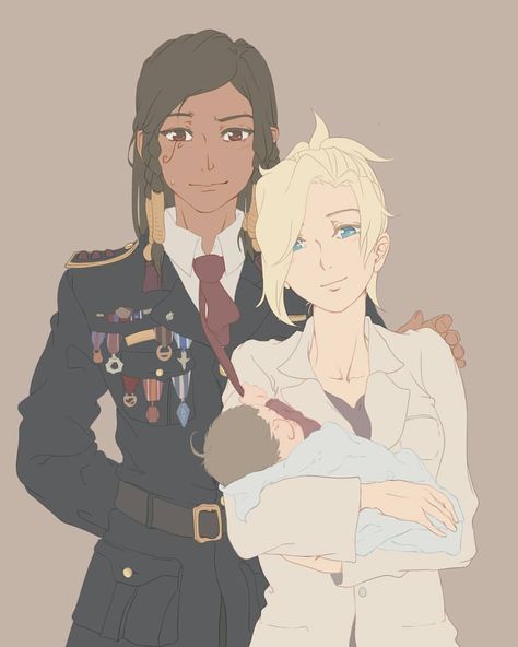 THAT'S SO ADORABLE! OwO Mercy and Pharah would make such a great mothers Mercy And Pharah, Overwatch Comics, Fan Language, Overwatch Pharah, Overwatch Comic, Overwatch Fan Art, Yuri Manga, Lesbian Art, Fallout New Vegas