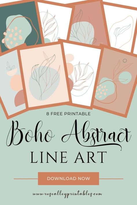 8 Free Printable Boho Abstract Line Art Printable Boho Wall Art Free, Boho Wall Art Printables Free Bathroom, Free Printable Wall Art Boho, Free Printable Boho Wall Art, Boho Printables Free, Free Bedroom Printables, Free Boho Printable, Boho Wall Art Printables Free, Boho Line Art Free