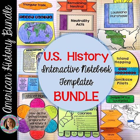 If you teach upper elementary social studies or U.S. History, this is the perfect bundle for you! There are 14 interactive notebooks and 519 pages to use in your classroom. Check it out! Link in profile. #teachersfollowteachers #teacherspayteachers #ameri Elementary Social Studies, Five Themes Of Geography, Upper Elementary Social Studies, High School History Classroom, History Interactive Notebook, Interactive Notebooks Social Studies, American History Timeline, Social Studies Notebook, Map Skills