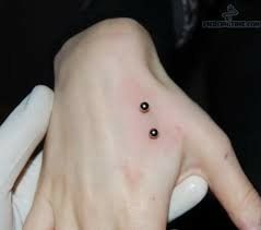 Chest Dermal, Ranger Tattoo, Webbed Hands, Surface Piercing, Hand Piercing, Face Piercings, Cool Piercings, Dermal Piercing, Piercing Studio