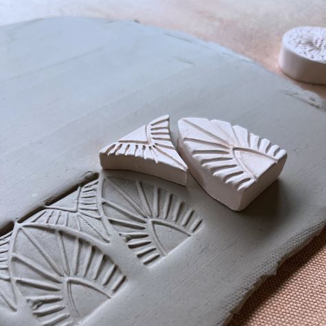 There are a few spots left in my Clay Stamp Making workshop on September 29th at @clayhouse_anacortes! I'll be teaching my techniques for shaping and carving stamps out of clay that you can use to texturize hand built and wheel thrown pots. It will be three hours full of demonstrations and creative playtime in a beautiful community studio. Everyone will leave with a handful of finished stamps to use for years to come! You can find all the workshop details and register in my bi0. Carved Clay Designs, Carving Stamps, Diy Tiles, Texture Stamps, Pottery Stamp, Clay Stamps, Hand Carved Stamps, Pottery Inspiration, Clay Texture