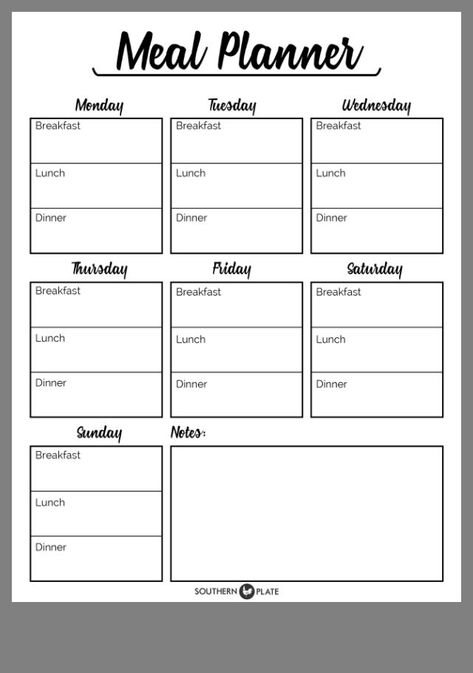 meal planning printable Free Meal Planner, Monthly Menu, Meal Planning Printable, Vie Motivation, Weekly Meal Planner, Planning Printables, Menu Planning, The Plan, Meals For The Week