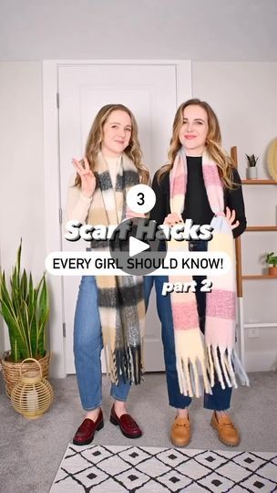 40K views · 35 reactions | Scarf hacks every girl needs to know part 2. We love that chunky scarves are still trending this year! Resharing some of our favorite ways to wear to beat the cold weather . . . #fashionhack #styletip #scarfstyle | Two Scoops of Style | Two Scoops of Style · Original audio Scarf Hacks, Chunky Scarves, Girl Needs, Every Girl, Scarf Styles, Our Love, Cold Weather, This Year, Audio