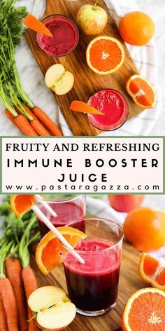 Juicing Recipes With Apples, Juicing Apples Recipes, Booster Juice Recipes, Immune Booster Juice, Immunity Juice, Hurom Juicer, Booster Juice, Juice Ideas, Refreshing Juice