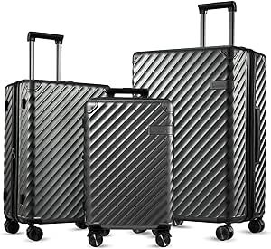 https://amzn.to/4916Rkv Hard Case Luggage, Samsonite Suitcase, Hardside Luggage Sets, Travel Luggage Set, Hard Suitcase, Hard Shell Luggage, 3 Piece Luggage Set, Hardside Luggage, Travel Necessities