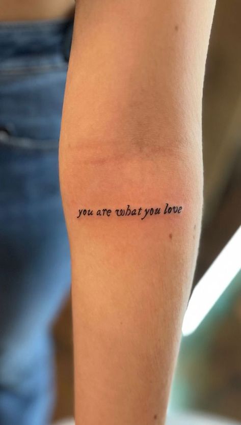 Taylor Swift Tattoo Sisters, You Can Face This Taylor Swift Tattoo, You Are What You Love Tattoo Taylor Swift, You Are What You Love Taylor Swift Tattoo, Taylor Swift Tattoo Ideas Small Lyrics, Delicate Tattoo Taylor Swift, Sister Tattoos Taylor Swift, Taylor Swift Script Tattoo, Taylor Swift Theme Tattoo